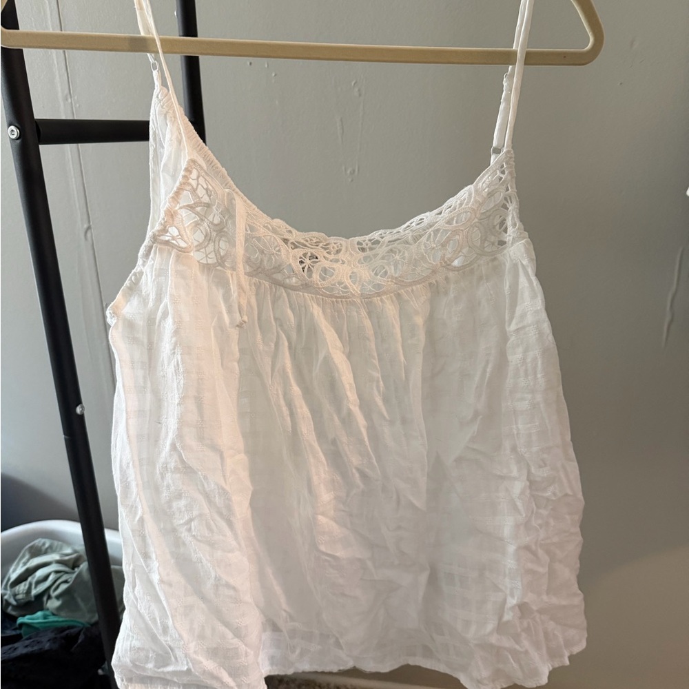 American Eagle Outfitters White Lace Camisole